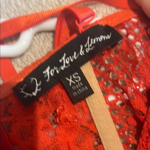 For Love And Lemons Red Sheath Midi Dress - Picture 4 of 5